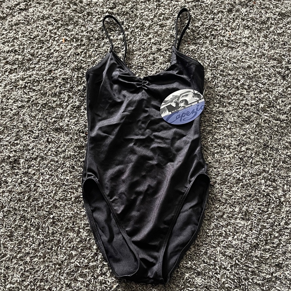 Capezio Black Pinch Cami Leo (S)
